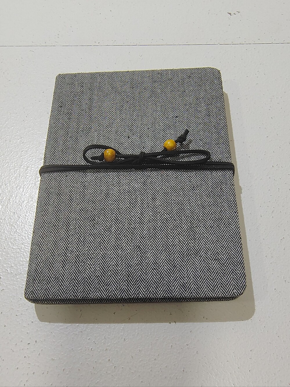New Ruled Journal  Casebound  Fabric Gray Vintage Inspired Y2k